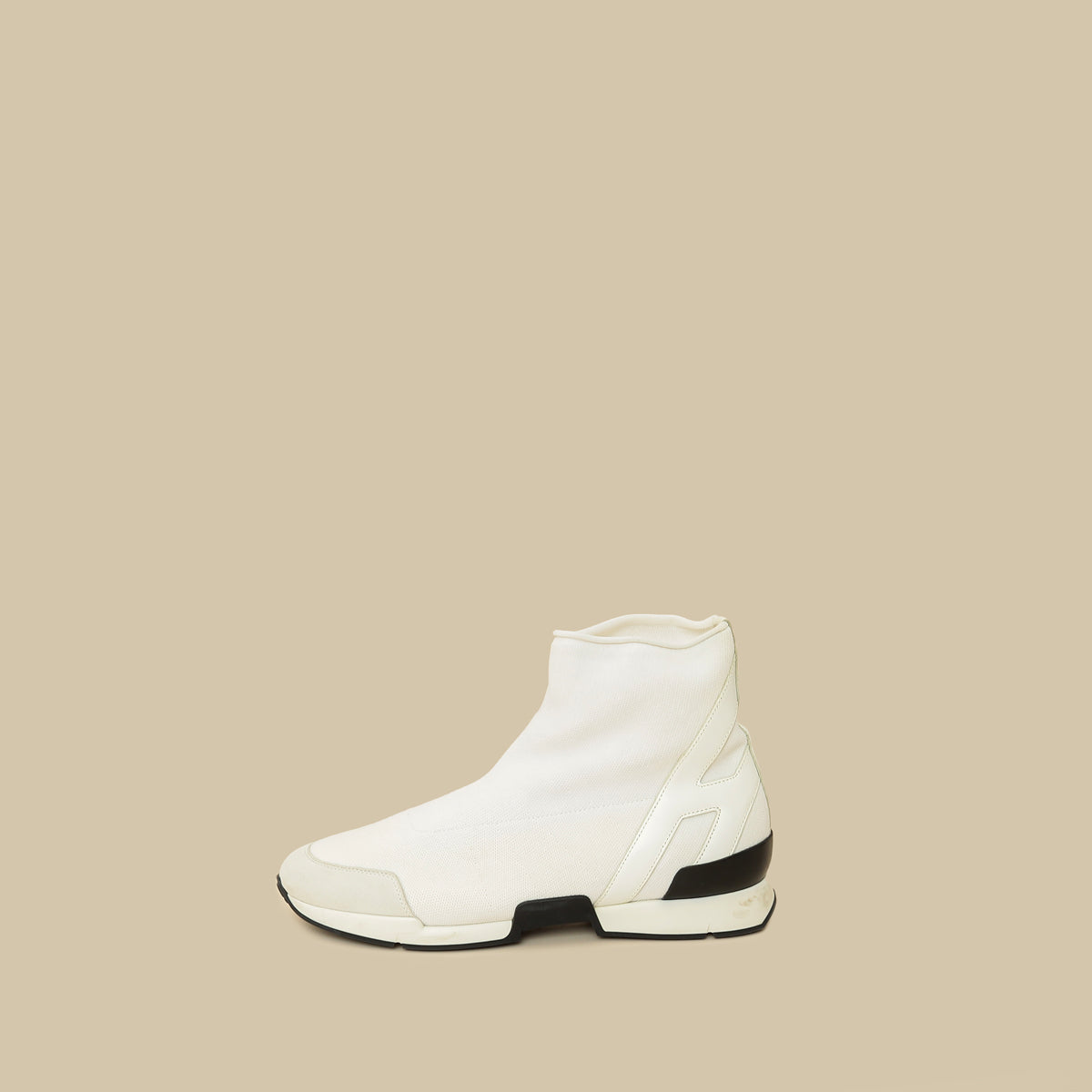 Hermes White Mesh Suede Soft Ankle Boot Sneaker 39-Hermes-THE CLOSET