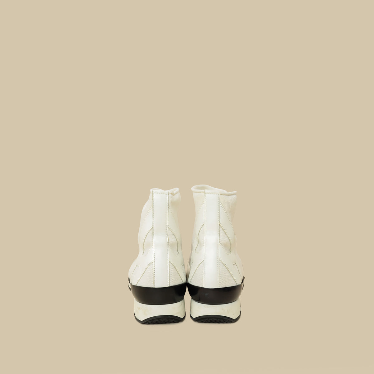 Hermes White Mesh Suede Soft Ankle Boot Sneaker 39-Hermes-THE CLOSET