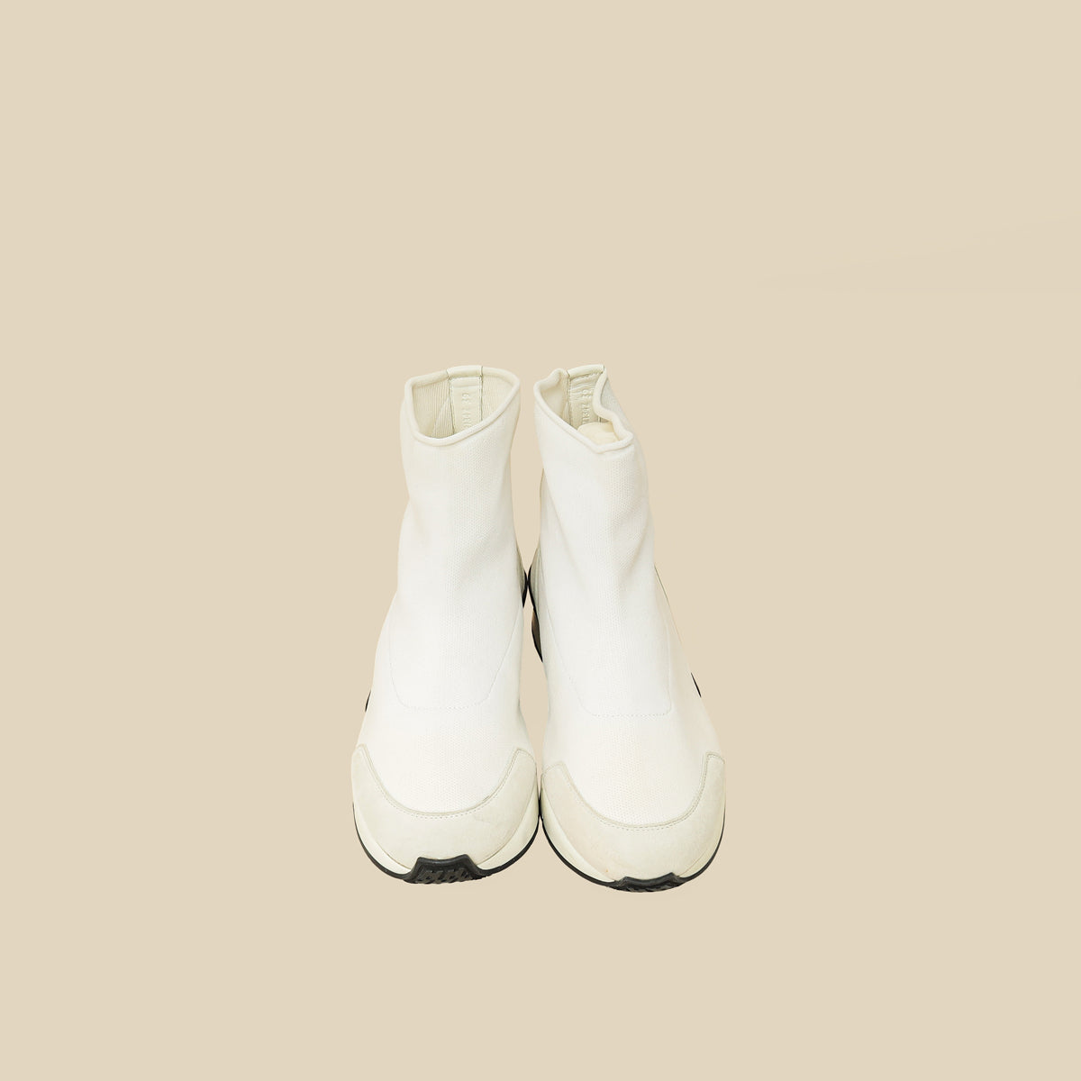 Hermes White Mesh Suede Soft Ankle Boot Sneaker 39-Hermes-THE CLOSET