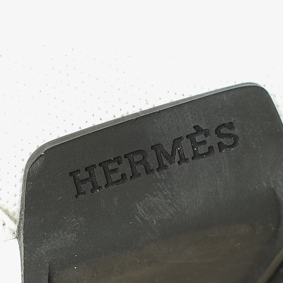 Hermes White Mesh Suede Soft Ankle Boot Sneaker 39-Hermes-THE CLOSET