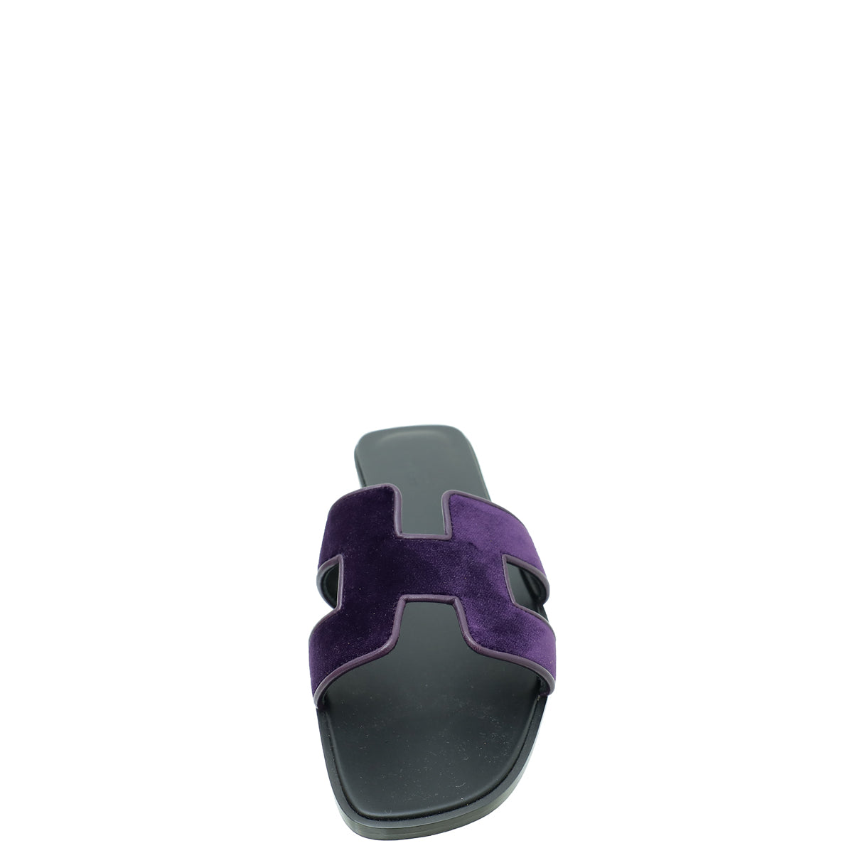 Hermes Bicolor Velvet Oran Sandal 39-Hermes-THE CLOSET