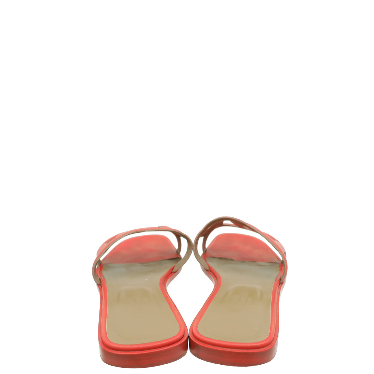 Hermes Orange Capuccine Omaha Sandals 39