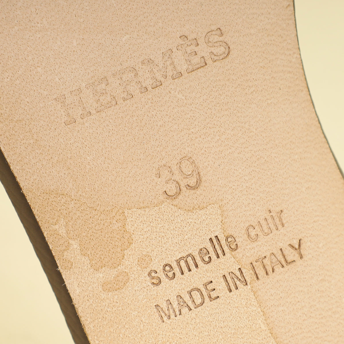 Hermes Etoupe Oasis Sandals 39 – THE CLOSET