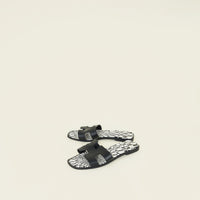 Hermes Noir Oran Sandal 39