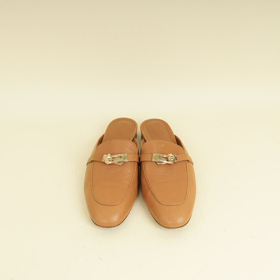 Hermes Naturel OZ Mules 39