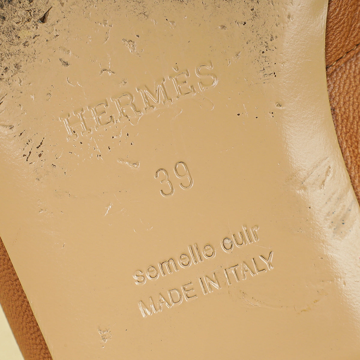 Hermes Naturel OZ Mules 39