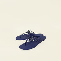 Hermes Bleu Smalt Chaine d'Ancre Island Sandals 39