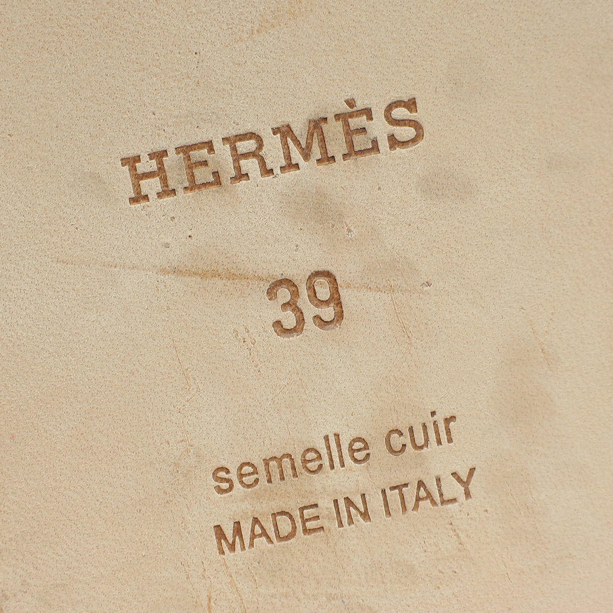 Hermes Rouge Grenadine Oran Sandals 39