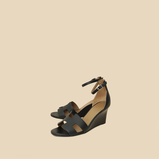Hermes Noir Legend Sandal 39-Hermes-THE CLOSET