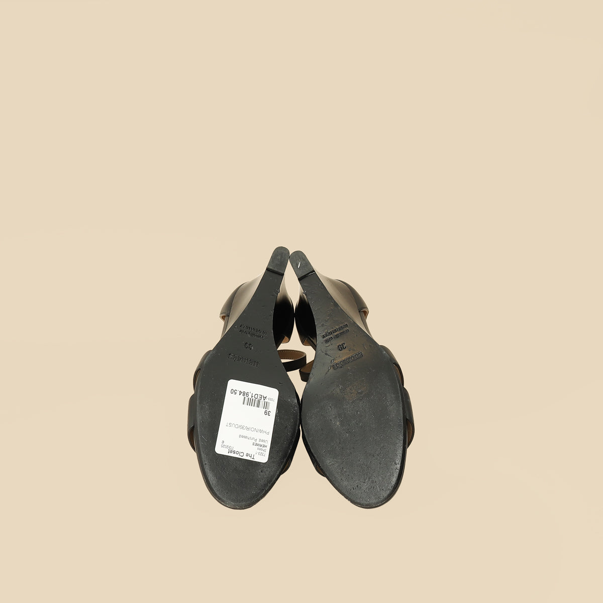 Hermes Noir Legend Sandal 39-Hermes-THE CLOSET