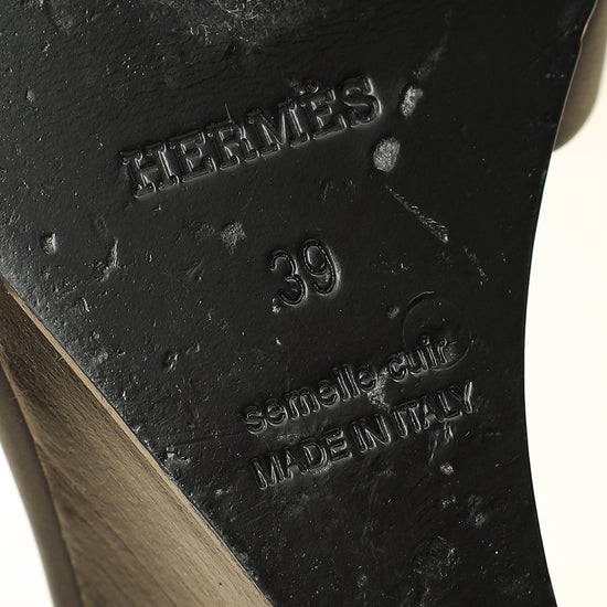 Hermes Noir Legend Sandal 39-Hermes-THE CLOSET