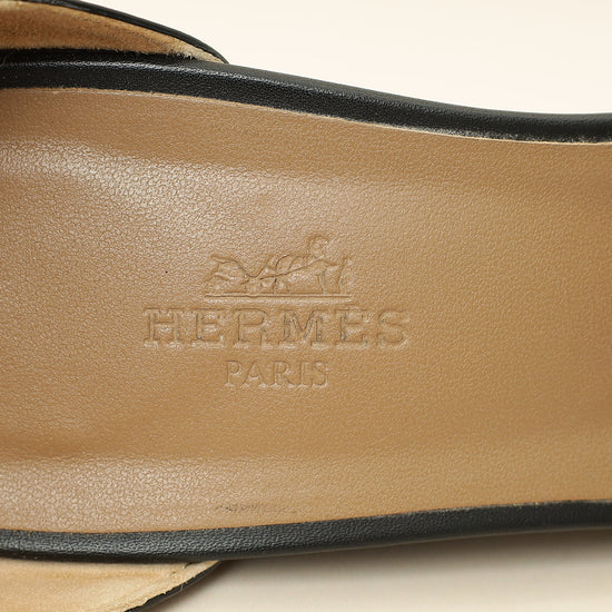 Hermes Noir Legend Sandal 39-Hermes-THE CLOSET
