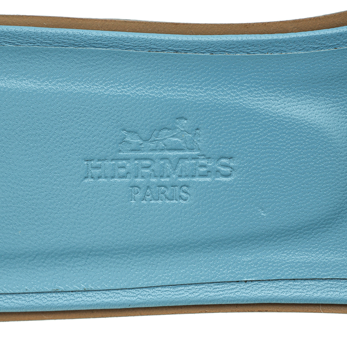 Hermes Bleu Dorse Fantaisie Botanique Oran Sandal 39