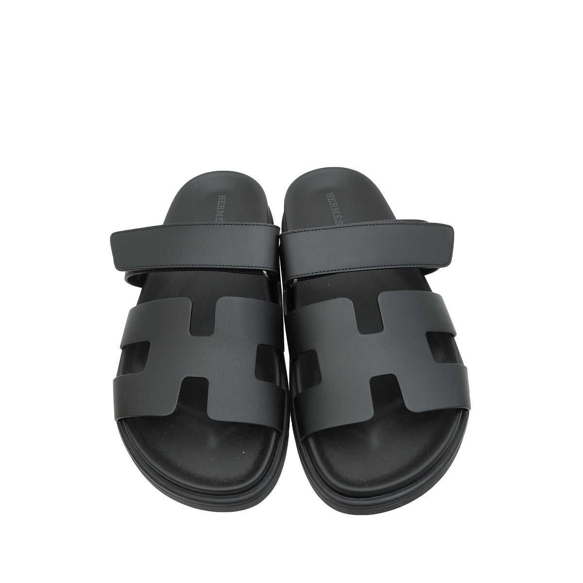 Hermes Noir Chypre Sandal 39