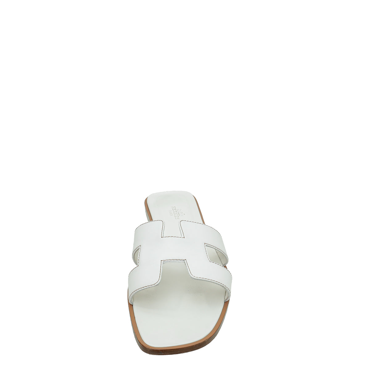 Hermes Blanc Oran Sandal 40.5