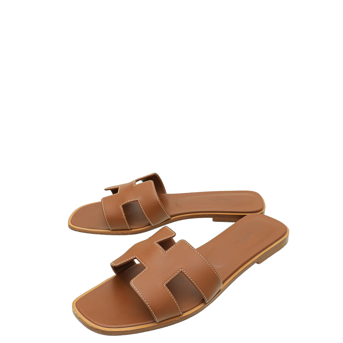 Hermes Gold Oran Sandal 40.5-Hermes-THE CLOSET
