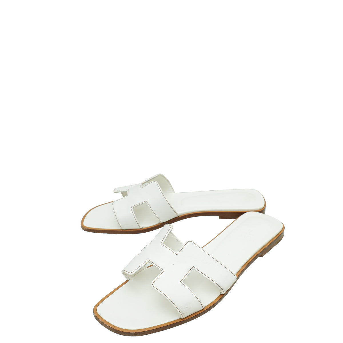 Hermes Blanc Oran Sandal 40-Hermes-THE CLOSET