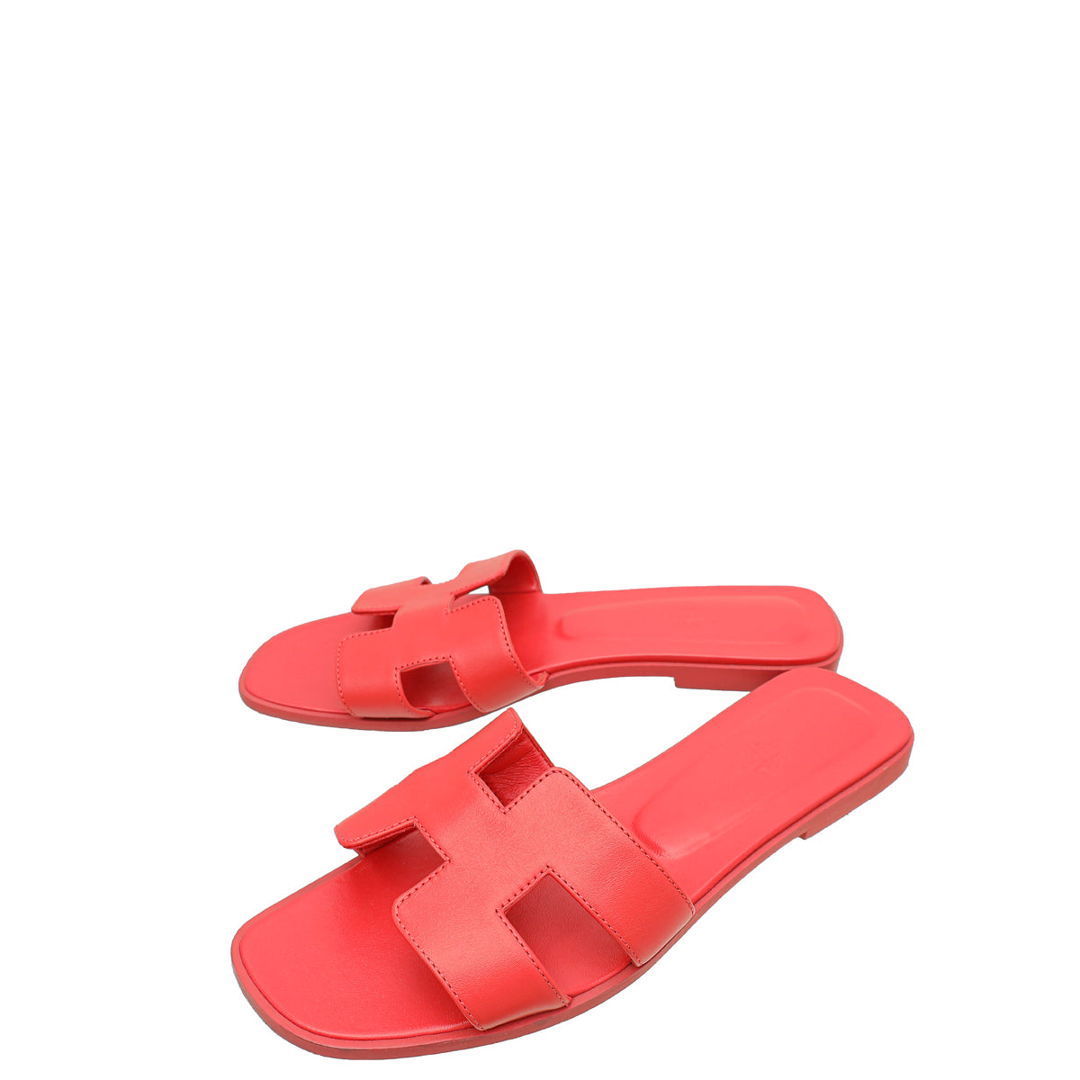 Hermes Rouge Corazon Oran Sandal 40-Hermes-THE CLOSET