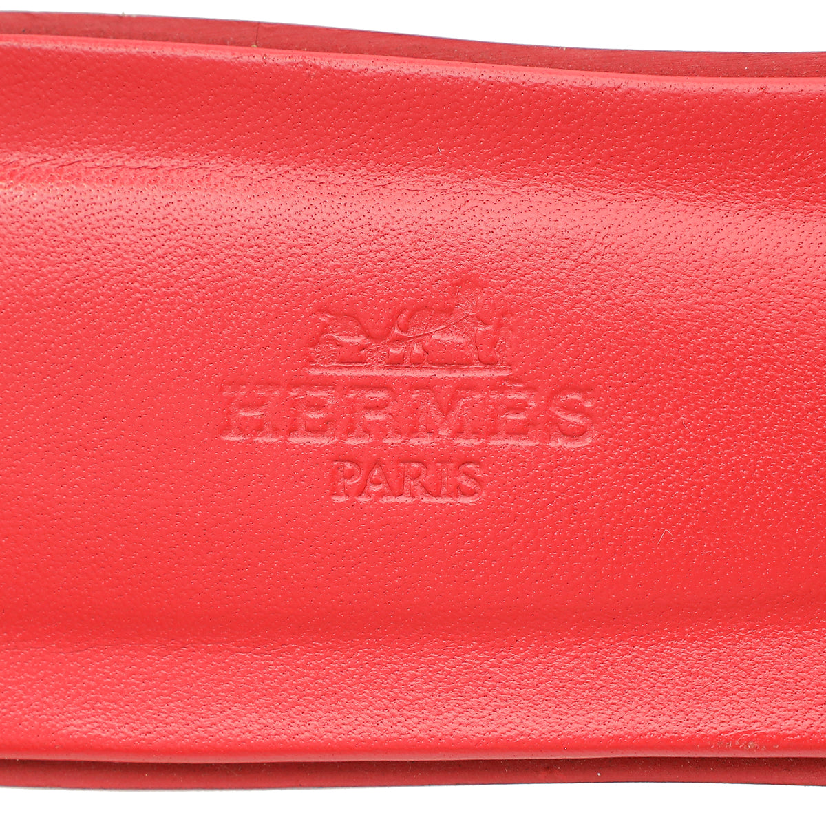 Hermes Rouge Corazon Oran Sandal 40