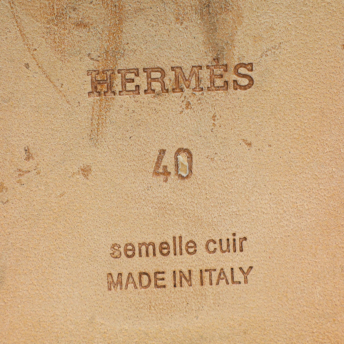 Hermes Rose Sorbet Oran Sandal 40