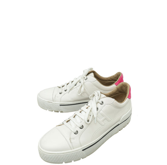 Hermes Blanc Voltage Sneakers 40