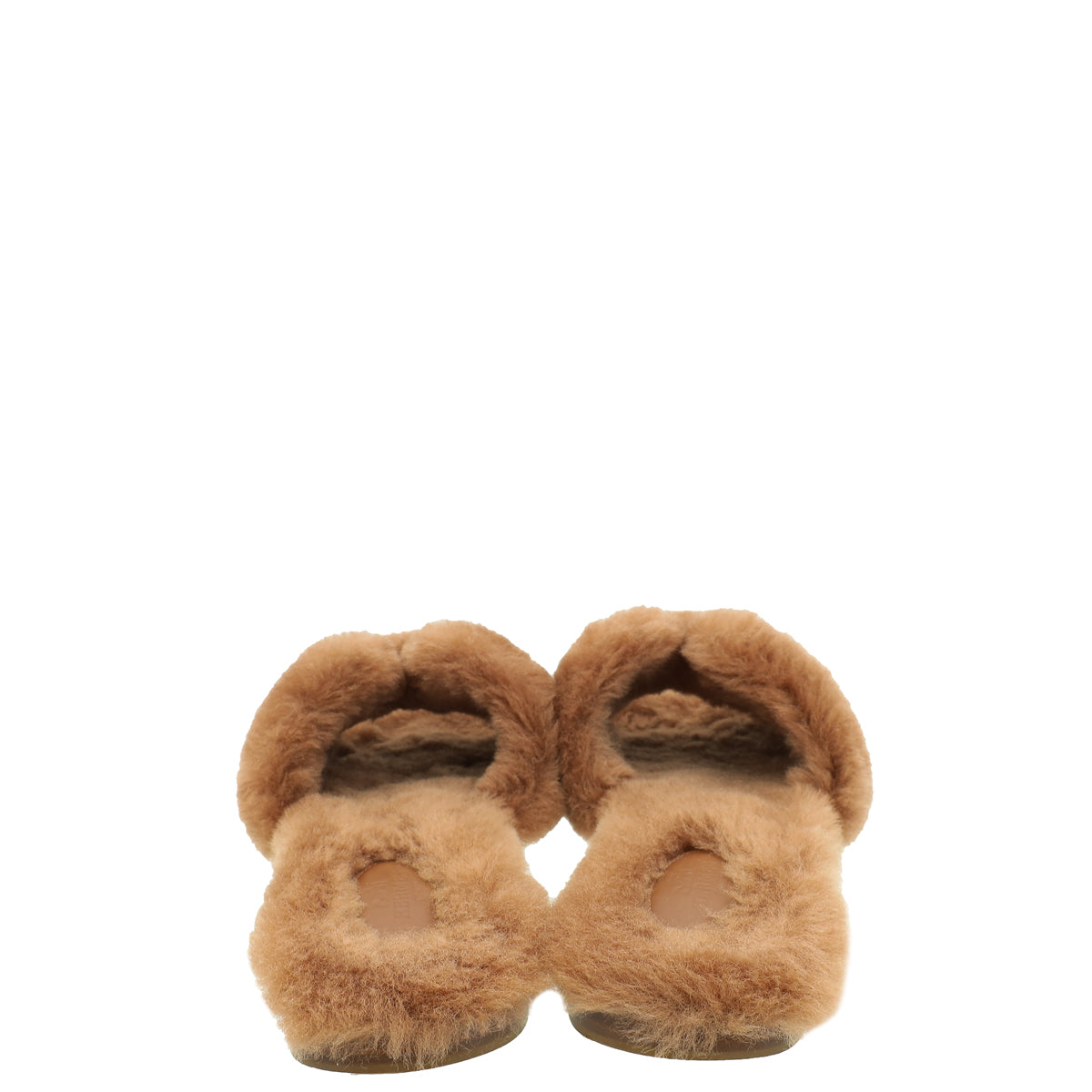 Hermes Naturel Oran Shearling Sandal 40