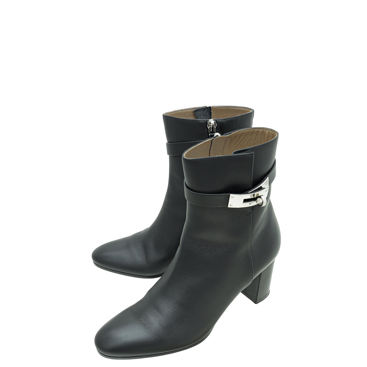 Hermes Noir Saint Germain Ankle Boot 40-Hermes-THE CLOSET