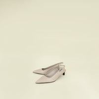 Hermes Beige Nomade Lover 40 Slingback Pump 40
