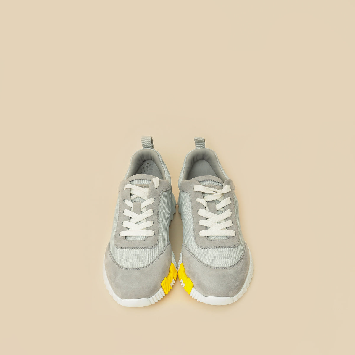Hermes Gris Suede Mesh Bouncing Sneaker 40-Hermes-THE CLOSET
