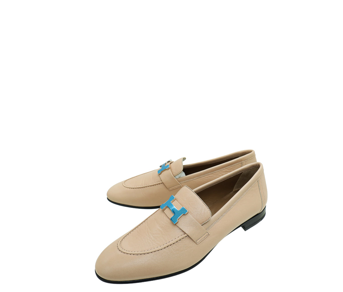 Hermes Beige Nude Paris Loafer 40-Hermes-THE CLOSET