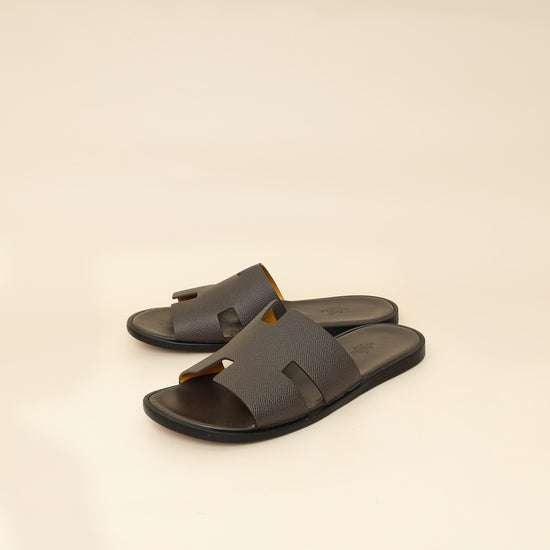 Hermes Taupe Grey Izmir Sandal 41.5