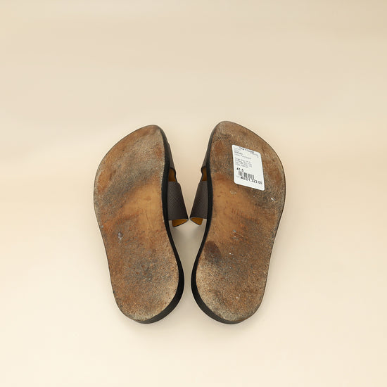 Hermes Taupe Grey Izmir Sandal 41.5-Hermes-THE CLOSET