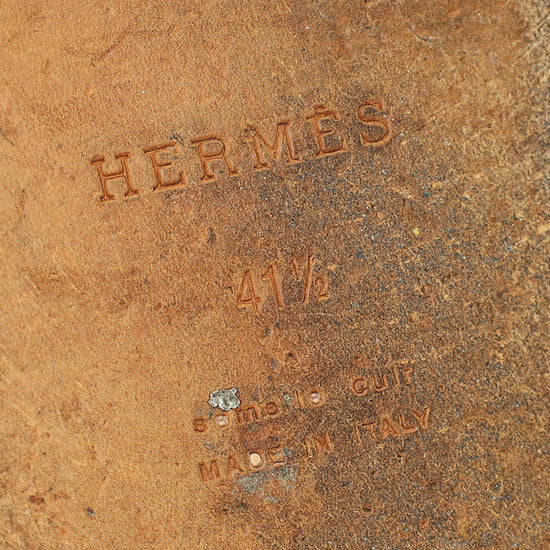 Hermes Taupe Grey Izmir Sandal 41.5-Hermes-THE CLOSET