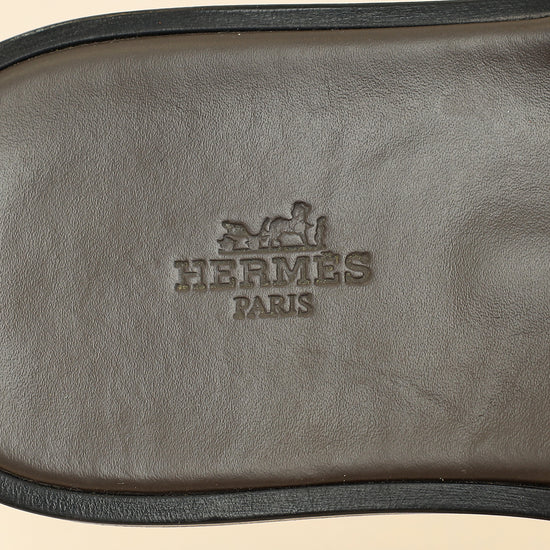 Hermes Taupe Grey Izmir Sandal 41.5-Hermes-THE CLOSET