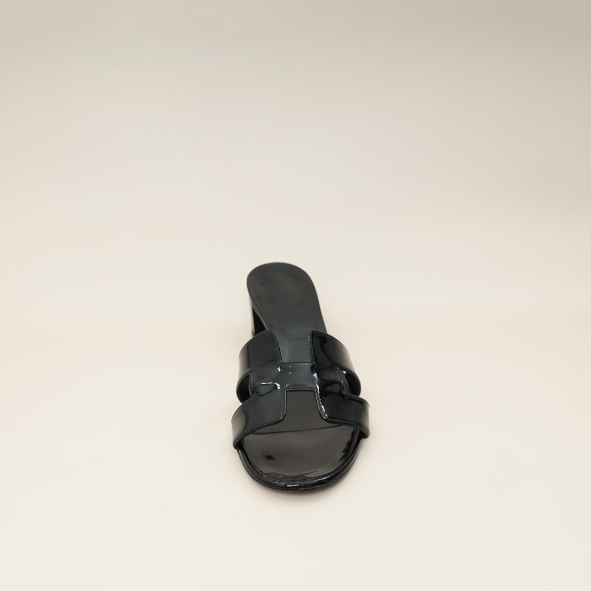 Hermes Noir Oasis Sandal 41.5-Hermes-THE CLOSET