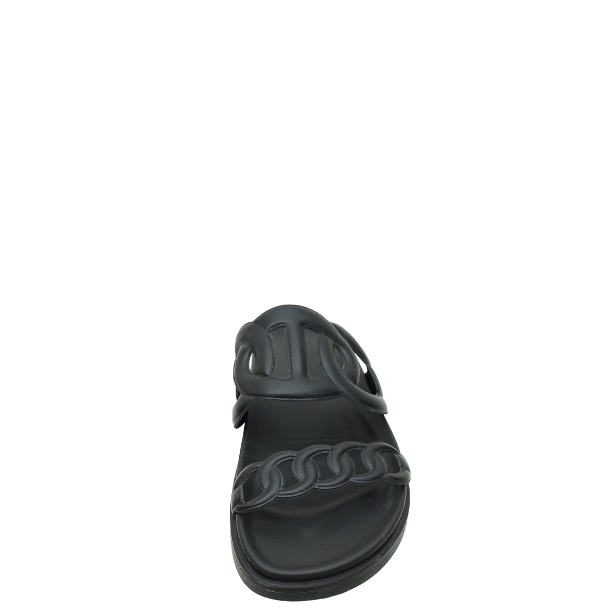 Hermes Black Extra Sandal 41