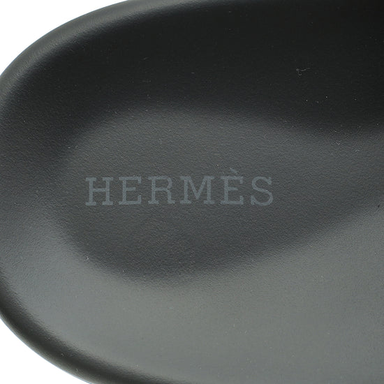 Hermes Black Extra Sandal 41