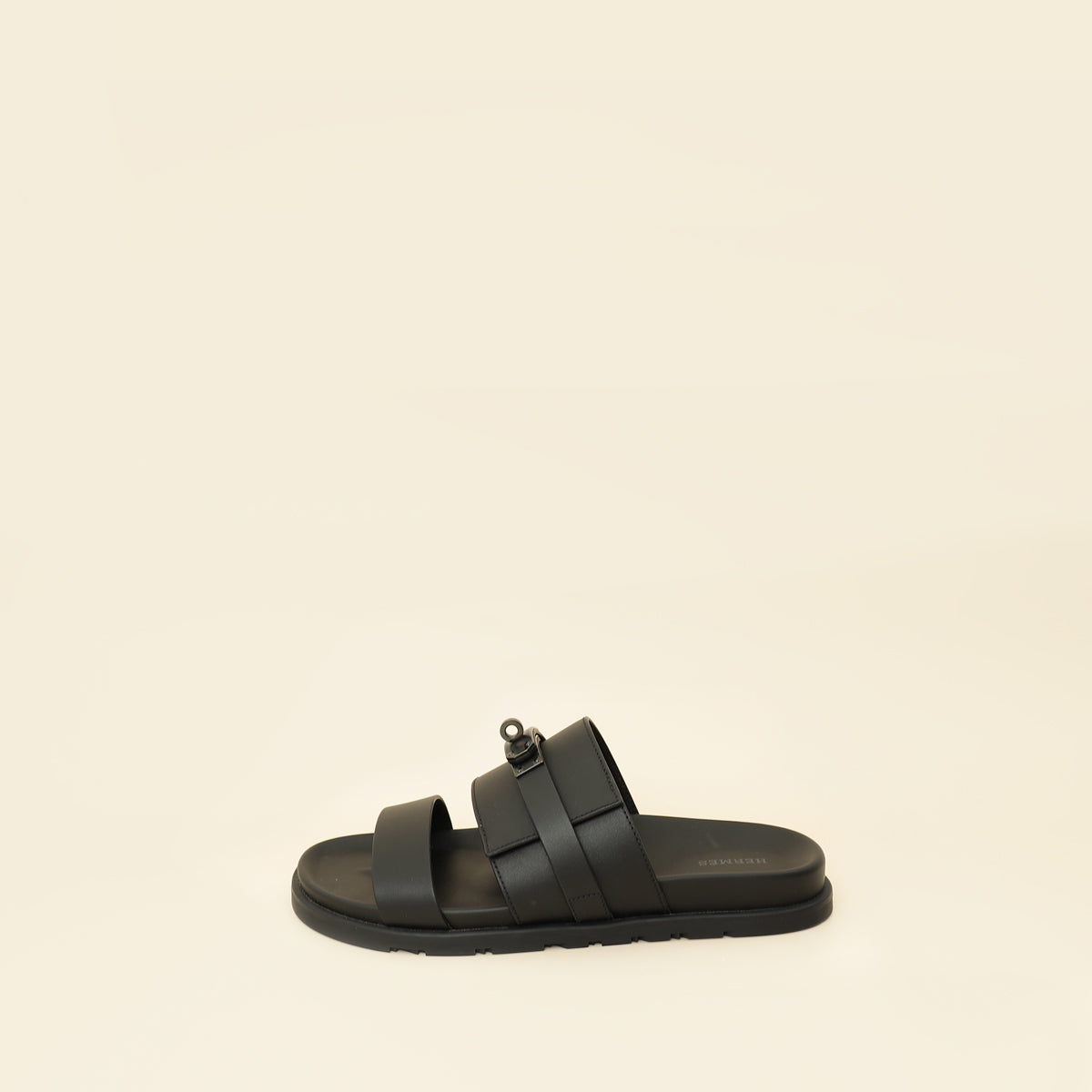 Hermes Noir Jackson Sandal 41-Hermes-THE CLOSET