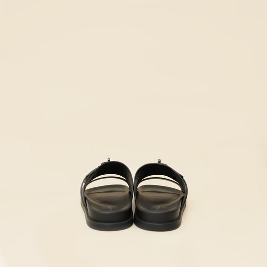 Hermes Noir Jackson Sandal 41-Hermes-THE CLOSET