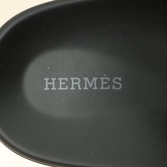 Hermes Noir Jackson Sandal 41-Hermes-THE CLOSET