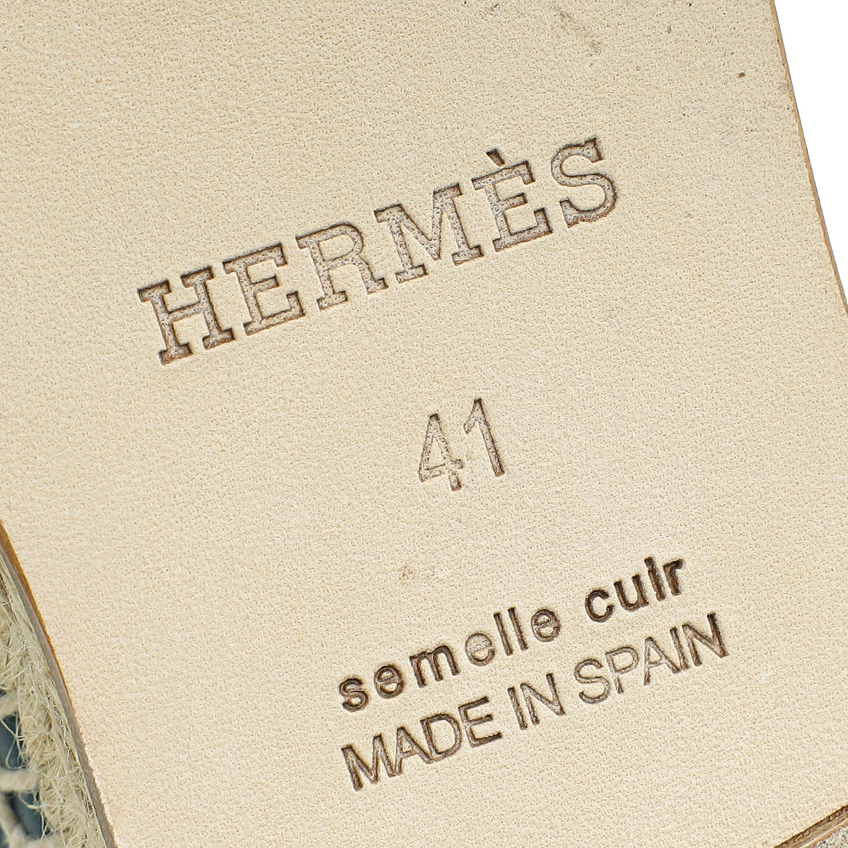 Hermes Bleu Turquin Trip Espadrille 41