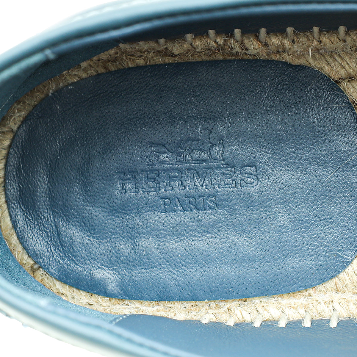 Hermes Bleu Turquin Trip Espadrille 41