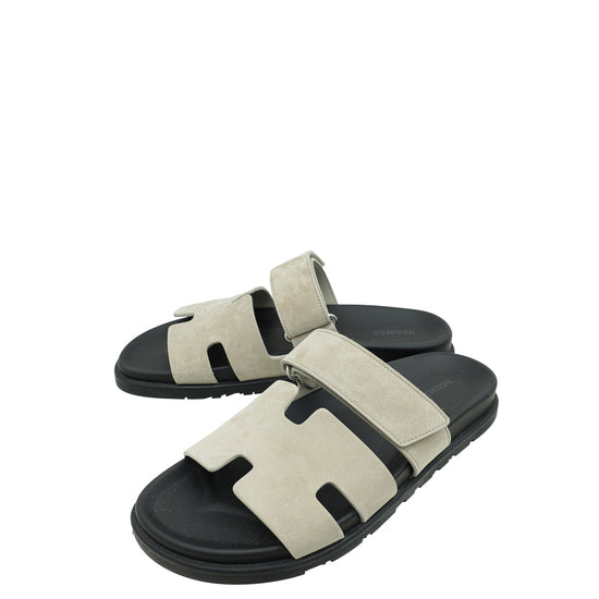 Hermes Beige Esquisse Chypre Suede Goatskin Sandal 41