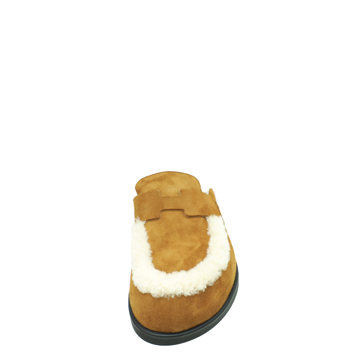 Hermes Bicolor Go Mule Goatskin and Shearling 41-Hermes-THE CLOSET