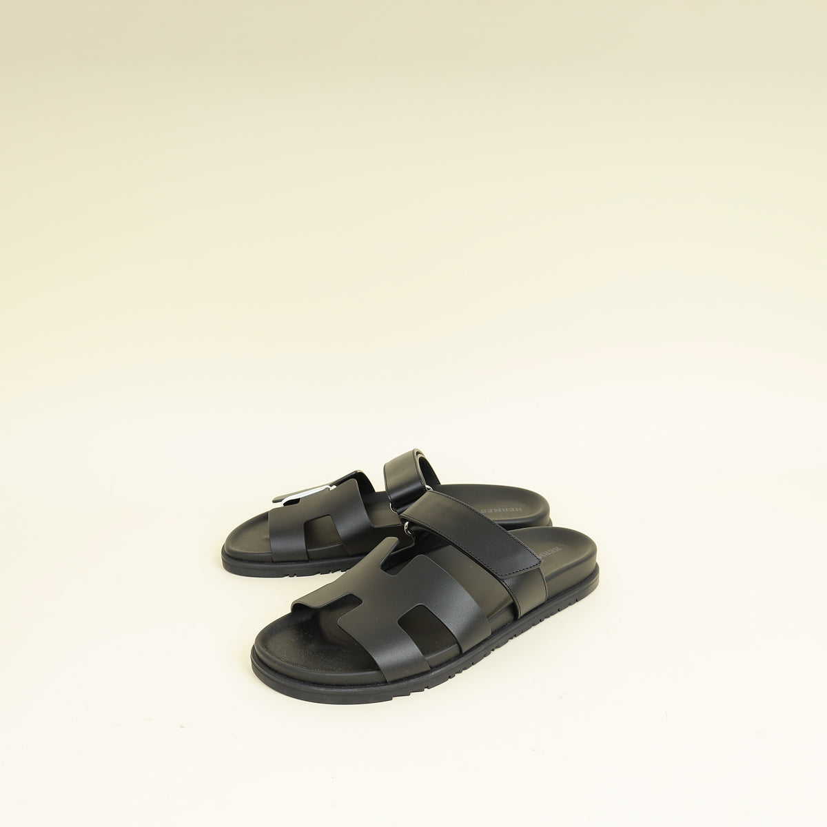 Hermes Noir Chypre Sandal 41