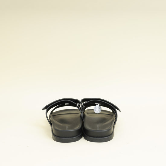 Hermes Noir Chypre Sandal 41