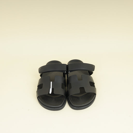 Hermes Noir Chypre Sandal 41