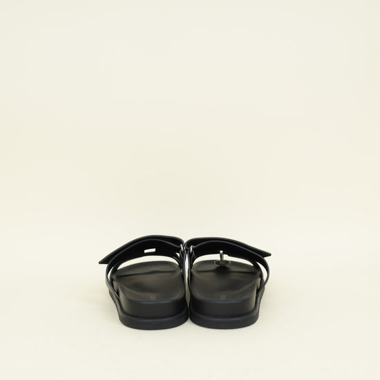 Hermes Noir Chypre Sandal 41