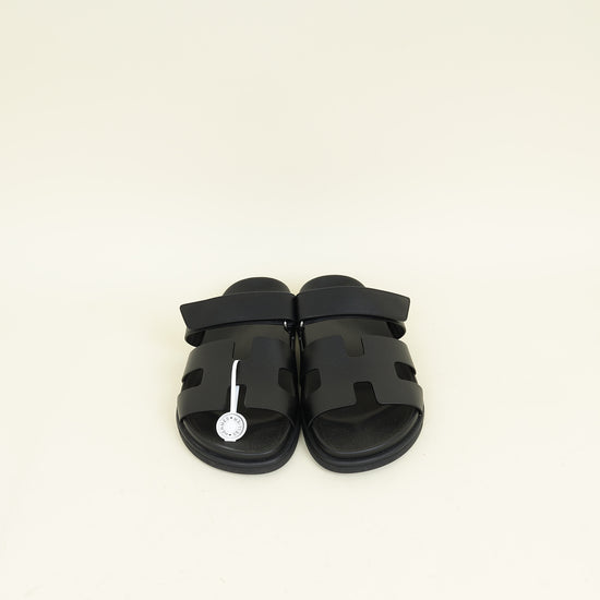 Hermes Noir Chypre Sandal 41