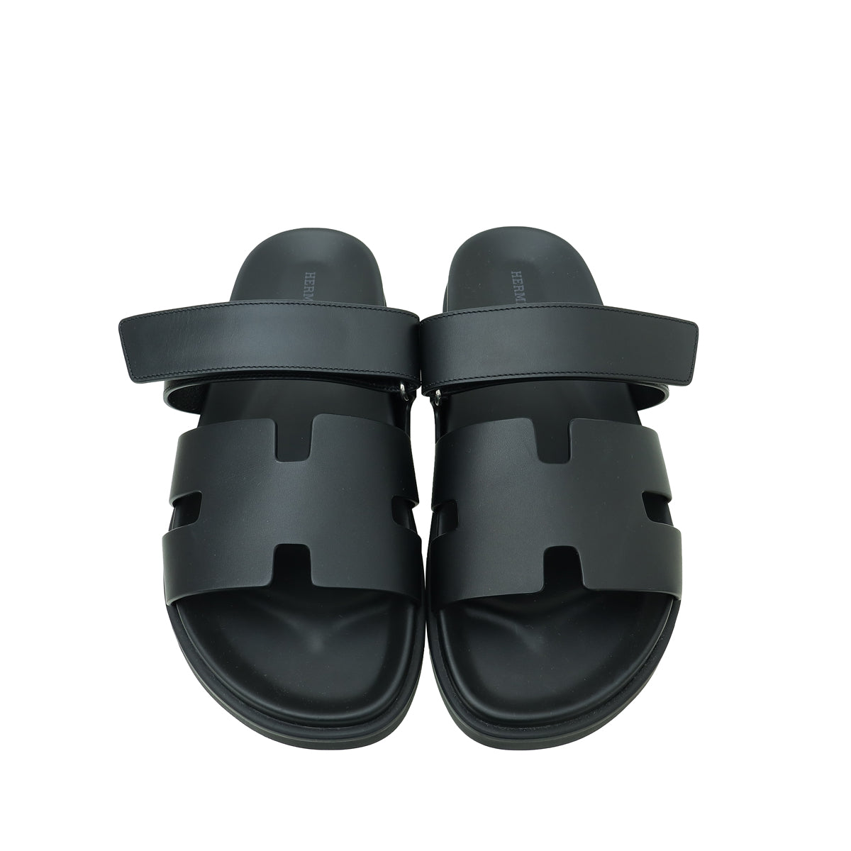 Hermes Noir Chypre Sandal 42.5